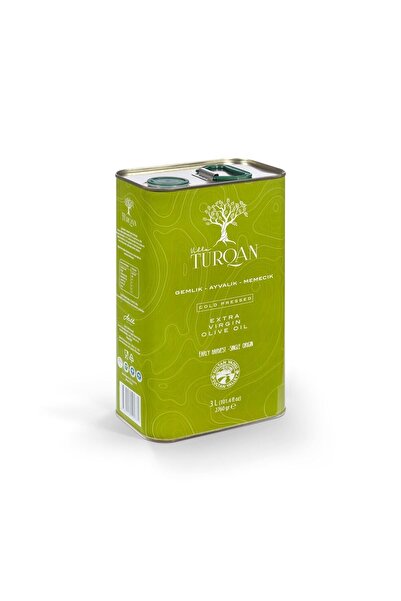 Villa TURQAN 3 Lt Erken Hasat Özel Seri Soğuk Sıkım Memecik Natürel Sızma Zeytinyağı | Tek Bahçe (2024/2025)