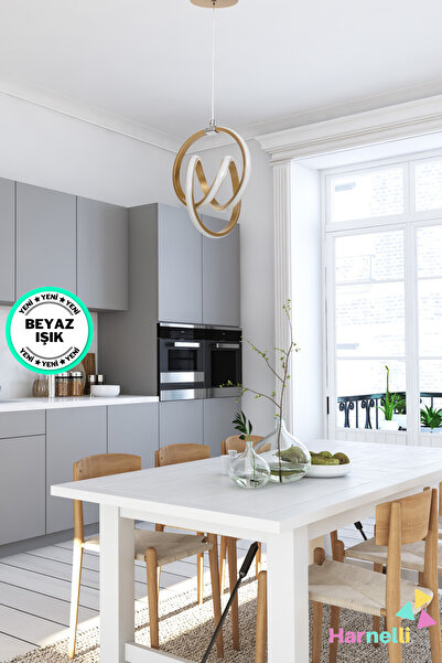 LUZ AMARİLLA Mutfak Oda Hol Antre Beyaz Işık Modern Ledli Avize