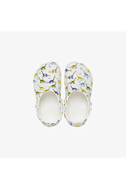 Crocs Papuci albi pentru copii Classic Character Print K