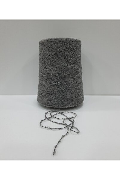İPLİKOUTLET Koyu Gri Renk İthal Merino Buklet İp 400 Gram