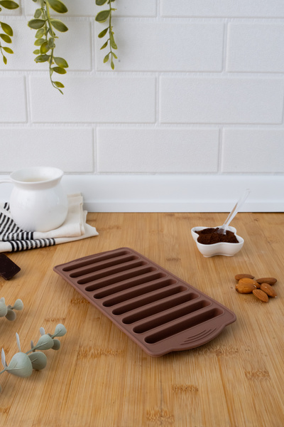 Silicolife Çubuk Çikolata Ve Buz Kalıbı Kahverengi Sl10