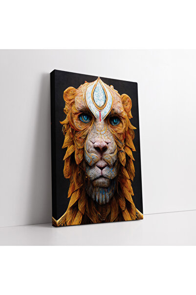 KOSS Dijital Σουρεαλιστική ζωγραφική σε καμβά τοίχου με λιοντάρια