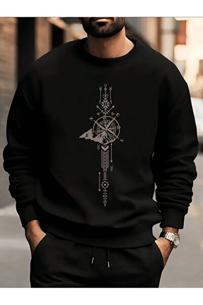 Elfa Tekstil Φούτερ Unisex Μαύρο με ΠΡΟΣΦΟΡΑ ΠΟΥΣΚΑΛΑΔΑΣ ΠΡΕΣΤΟΥΜΕΝΟ