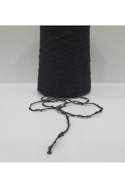 İPLİKOUTLET Μαύρο Χρώμα Εισαγόμενο Merino Boucle String 400 γραμμάρια