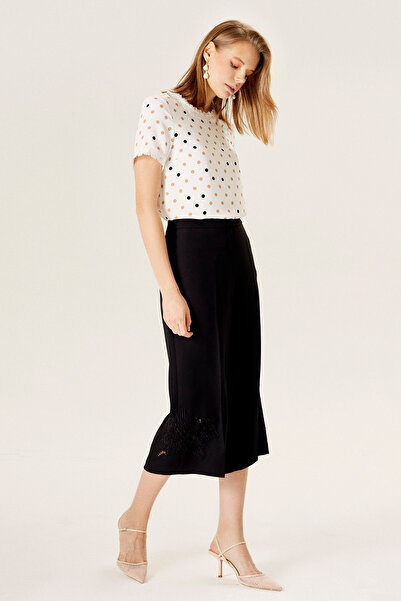 Naramaxx Nakışlı Bol Paça Pantolon