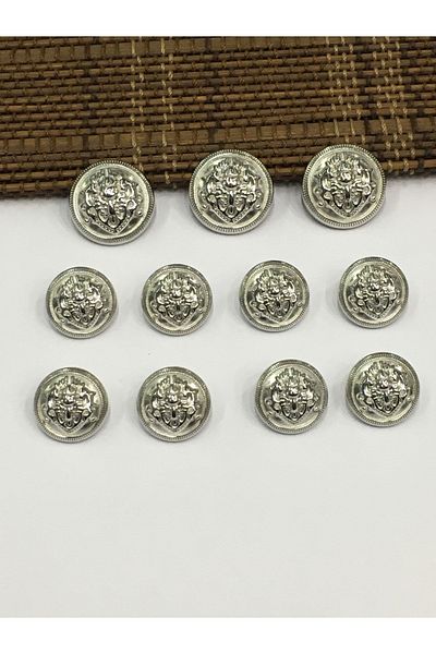 karantuhafiye Blazer Jacket Button Set Silver / Emblem Model