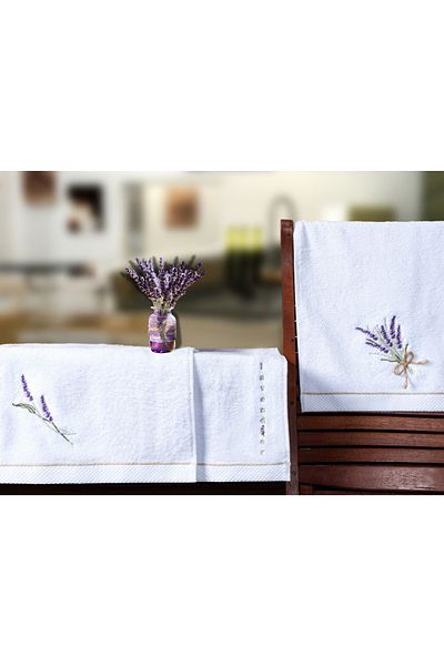 LAVENDIER Λεβάντα 30x50 Τριπλή Πετσέτα Κουζίνας/Χεριών 100% Βαμβάκι