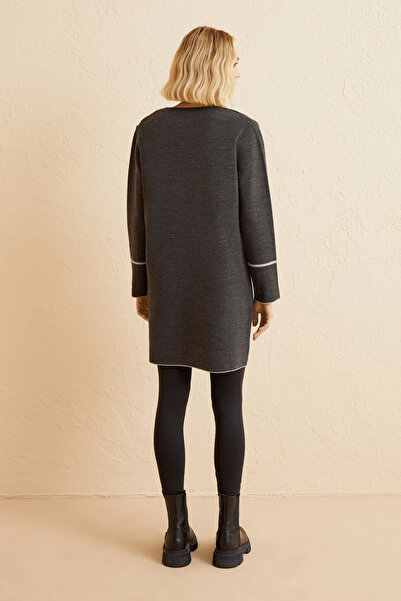 Naramaxx Kontrast Çizgili Triko Hırka