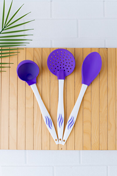 Silicolife Şefin 3'lü Servis Seti Sl55 (KEVGİR, KEPÇE, KAŞIK)