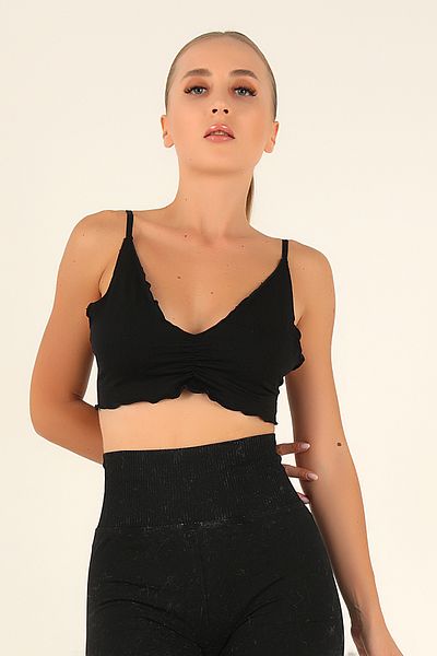 Doremi Gathered Detail Adjustable Strap Bustier