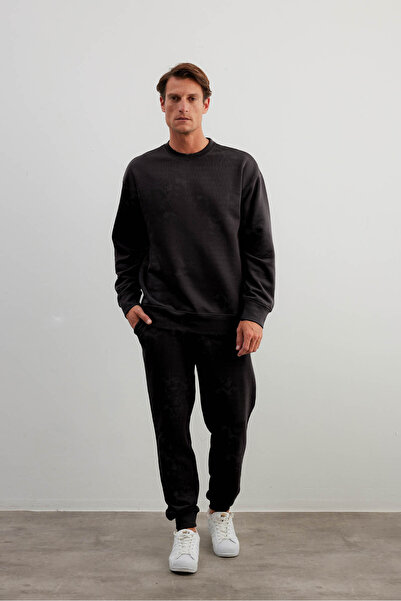 Syah Erkek Pamuklu Üç İplik Cepli Pantolon