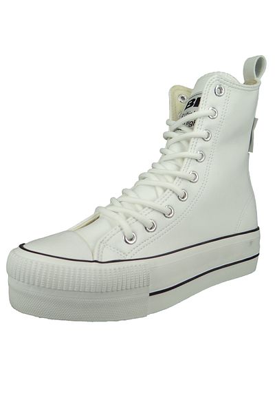 British Knights Damen High Sneaker Kaya High Top B48-3722 Weiß 01 Off White Kunstleder