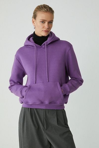 ETHIQUET Diane Damen - Lila Fleece Soft Comfort Fit Kapuzenpullover