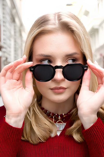 Eyesofia Prospera Luxury Polarized Unisex Black Sunglasses