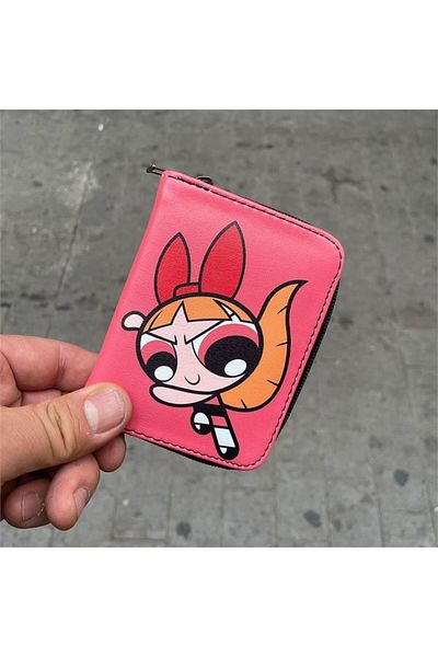 Karakedi Πορτοκαλί Powerpuff Girls Blossom κοντό πορτοφόλι