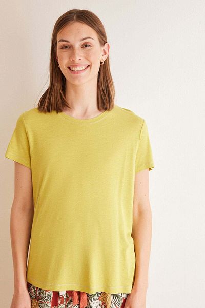 Women'secret Khaki short-sleeved T-shirt
