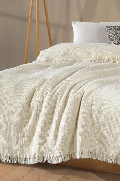 Kardelen Müslin Yatak Örtüsü Pike Çift Kişilik 200x240 cm