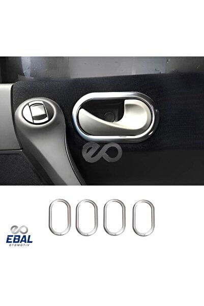 EBAL OTO AKSESUAR Renault Clio 3 Hb Uyumlu Krom Iç Kapı Kolu Çerçevesi 4 Parç...