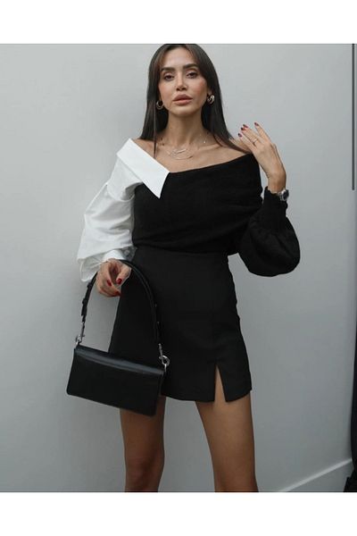 Bak'ap Trend Premium Cămașă Detaliată Tricot Bluză Pulover