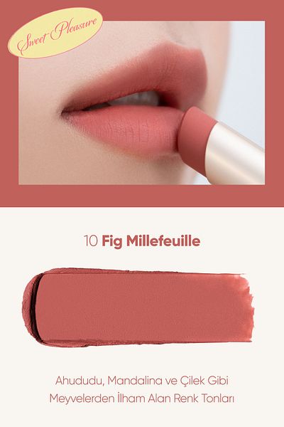 CLIO Clio Chiffon Mood Lip Soft and Light - 10 Fig Millefeuille