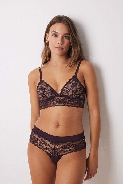 Women'secret Garnet microfibre wide Brazilian briefs