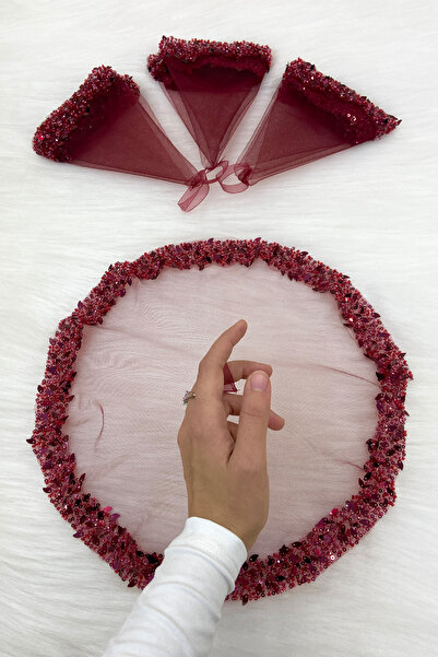 ZEYMERADE منديل العريس باللون العنابي، منديل اليد هالاي، نمط أوراق الشجر المطرز بالترتر، خطوبة ختان الحناء لحفلات الزفاف