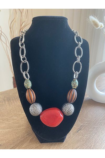 Store Vintage Style Colorful Beads Design Necklace