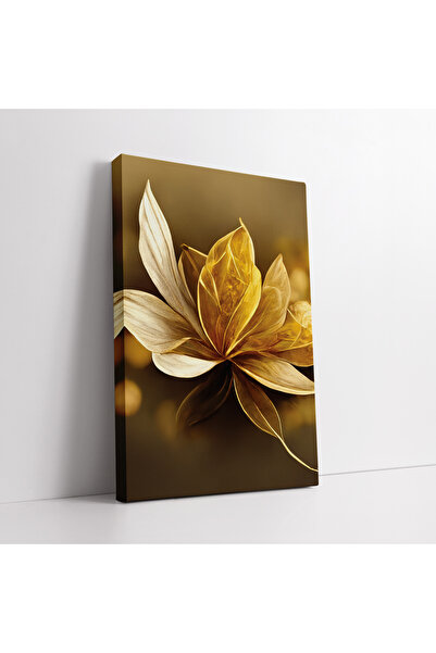 KOSS Dijital Εικόνα σε καμβά με χρυσό χρώμα λουλούδι λωτού