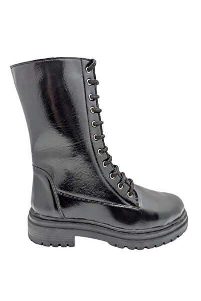 ÇİĞDEM KUNDURA Lune Givrée - Kadın Suni Deri (Rugan) Postal Bot