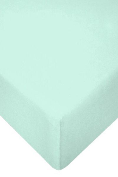 Evony Golden Karma Jersey - 100X200 cm Single, Elastic Cotton Bed Sheet Light Green