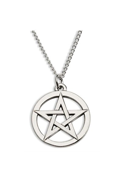 Karakedi Supernatural - Yuvarlak Pentagram Kolye