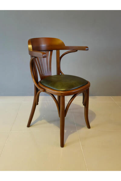 KleinHaus Furniture Ahşap Sandalye, Yemek Mutfak Sandalyesi, Gürgen Ağacı, Değiştirilebilir Döşeme ve Ahşap Rengi