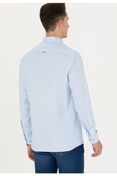 U.S. Polo Assn. Ανδρικό πουκάμισο Cedcolor024k ανοιχτό μπλε 1962092