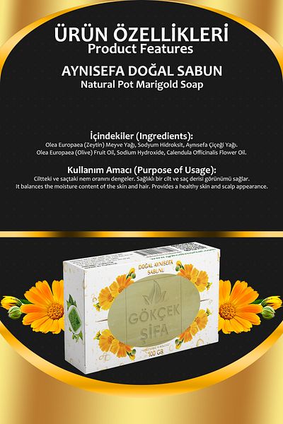 Gökçek Şifa Calendula Natural Soap