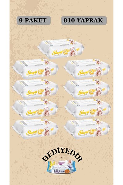 Sleepy Sensitive Wet Towel 9X90 9 Pack 810 Sheets