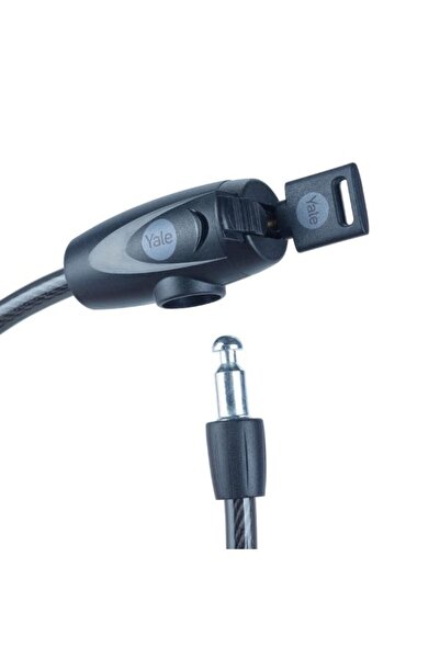 Yale قفل دراجة سلكي أساسي - 12 مم - مع مفتاح