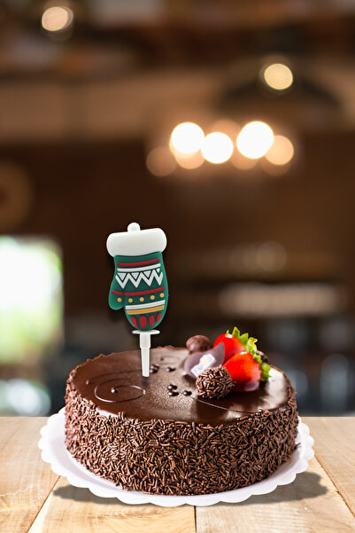 PASTRY PLANET زينة عيد الميلاد من السيليكون المزخرف 4 قفازات (سلسلة مفاتيح)