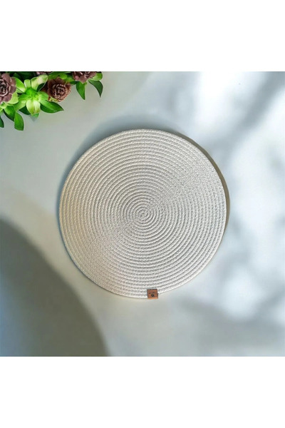 KURGAN TEKSTİL Placă de jută unică / Covoraș pentru farfurie de prezentare Am...