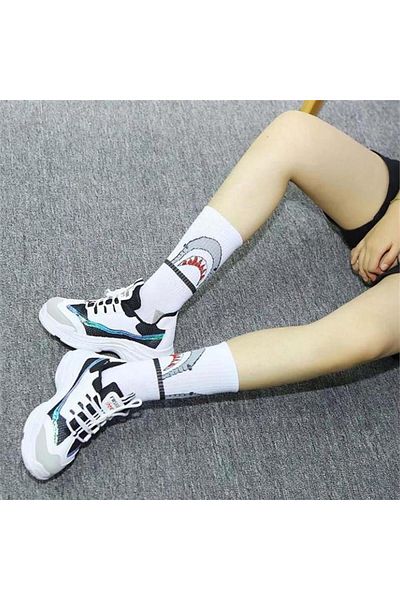 Karakedi Унисекс чорапи Shark White