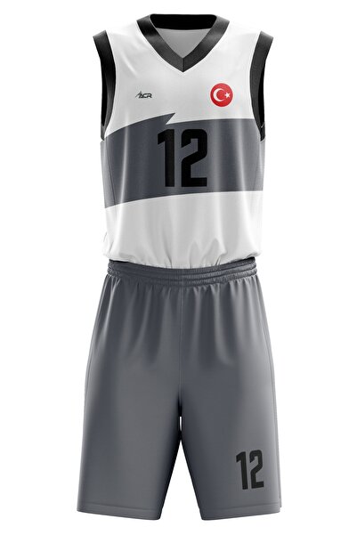 ACR Giyim Tekstil Forma Baskı Basketbol Forması Fırça Model Kişiye Özel Baske...