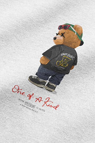 Overoz Μπλουζάκι Teddy Bear με στάμπα Semi Oversize 1126