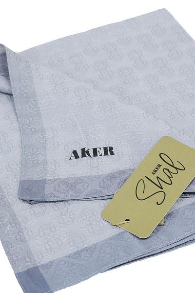 Aker Ζακάρ Κασκόλ - Μοτίβο Μονόγραμμα - BF 6060950 -972 - Ασήμι
