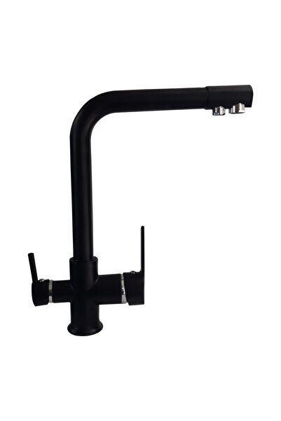 SPRİNG Siyah üç yollu musluk