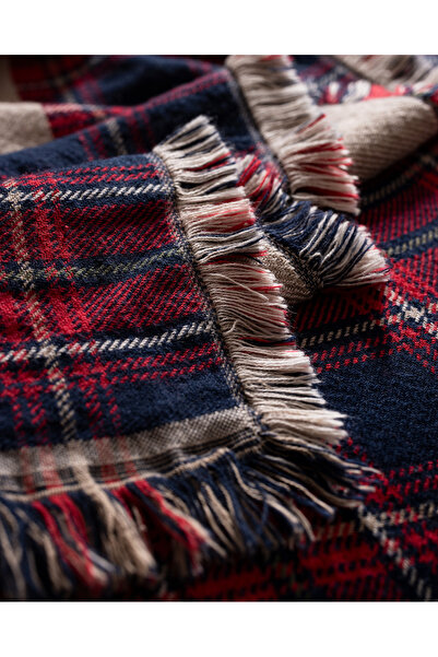 Madame Coco Valensole Çift Kişilik %100 Pamuk Yatak Örtüsü - Kırmızı