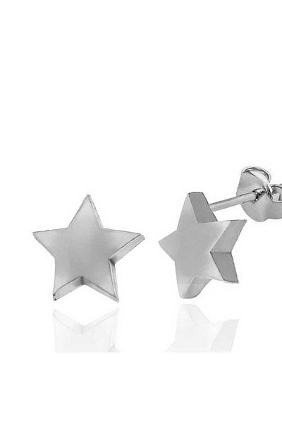 Skygo Star Studded Silver Women's Earrings