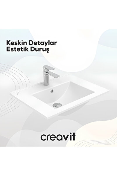 Creavit Su Etajer Uyumlu Lavabo 80 Cm
