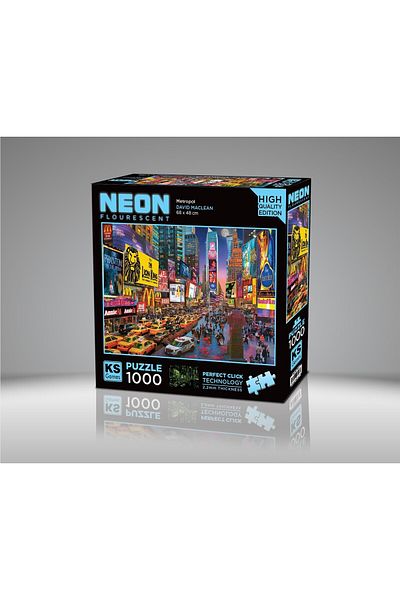 Ks Games 1000 Piece Metropol Neon Puzzle
