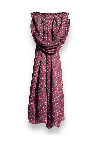 CROATE Wool Silk Printed Scarf