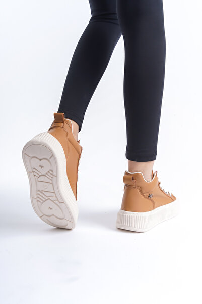 Limeo Δερμάτινες εποχικές γυναικείες μπότες με κορδόνια, κοντές μπότες