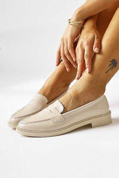 Limoya Amelina Bej Rugan Kadın Günlük Ayakkabı Fırsat Ürünü